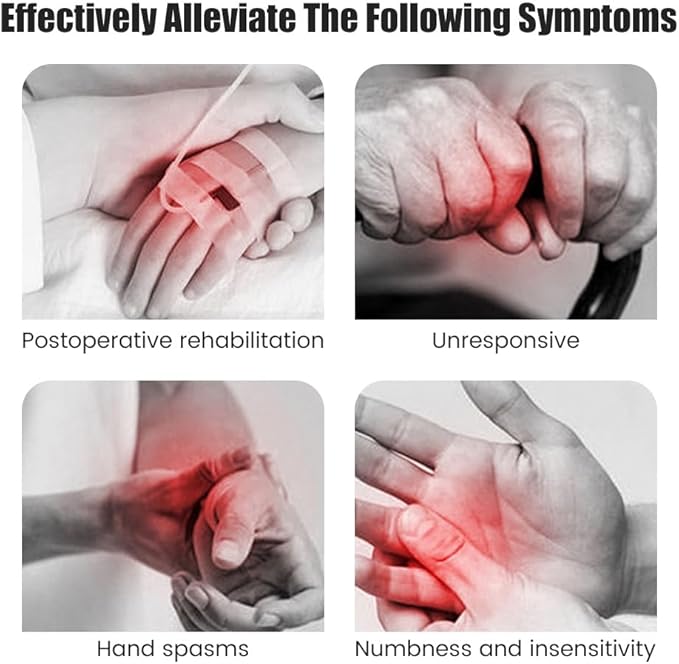 Rehabilitation Robot Gloves, Finger Exerciser for Stroke Recovery Hand Glove Equipment Hand Function Rehabilitation (Orange Right Hand M)