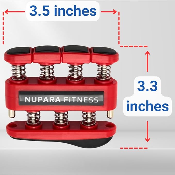 Grip Strength Trainer - Hand Strengthening Device, Forearm Strengthener, and Finger Trainer. Hand Gripper Strengthener and Guitar Finger Exerciser.