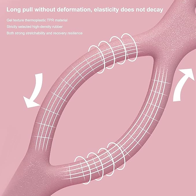 Figure 8 Resistance Band, Yoga Elastic Band Stretching Resistance Latex Rubber Fitness Exercise, Exercise Band for Home Workouts