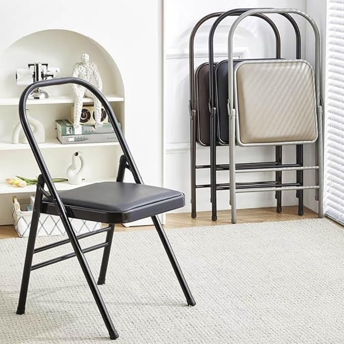 Yoga Chair, Pilates Chair,Yoga Inversion Chair,Backless Yoga Chair Props,Yoga Chair Iyengar,Black-31.5in