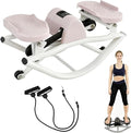 Rock Stepper Lateral Rocking Fitness Stepper U-Shaped Swing Fitness Equipment Equipped with a Digital Display/Resistance Band Lightweight and Portable Suitable for Home Apartment