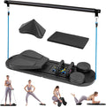 OutdoorMaster Pilates Board, 6 in 1 Pilates Reformer Set, Foldable Pilates Reformer Machine with Resistance Bands & Ab Traine, Portable Pilates Board for Full-Body Workouts
