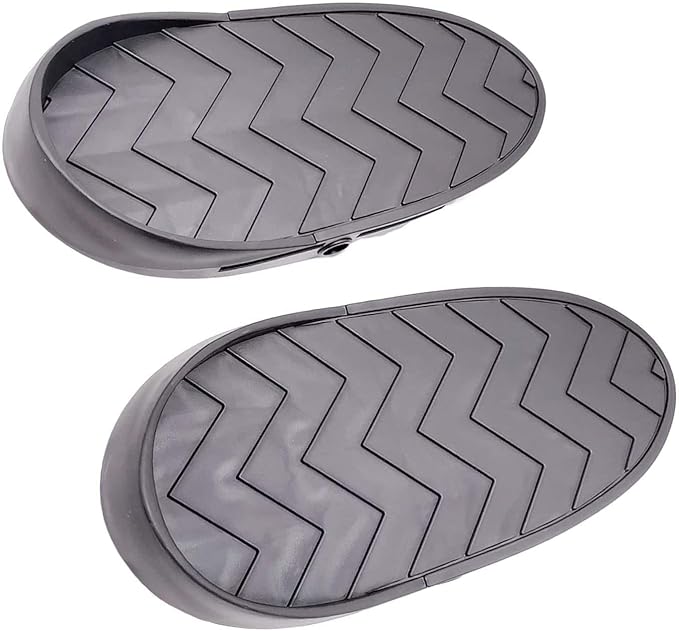 Set of 2Pcs Rowing Machine Foot Pedals Gym Accessory Replacements Good Performance for Indoor Rower 11.8x5inch Textured Surface