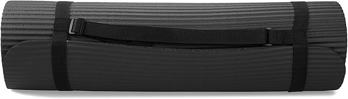 BalanceFrom 7-Piece Yoga Set with 71x24x0.5 Inches Extra Thick Mat and Carrying Sling – Includes 2 Blocks, Stretch Strap, 2 Towels, and Knee Pad for Home, Studio, and Gym Workouts
