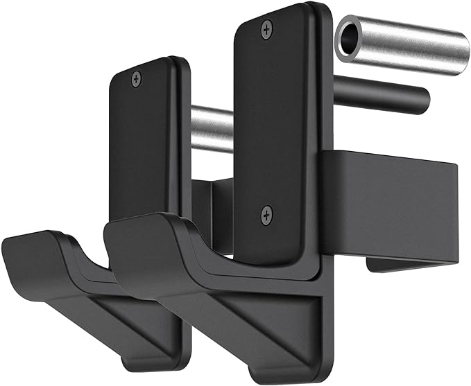 Kipika J-Hooks for 2'x2'and 3'x3' Power Rack - Bottom Reinforced Steel Hooks with Rubber Pad - Set of 2