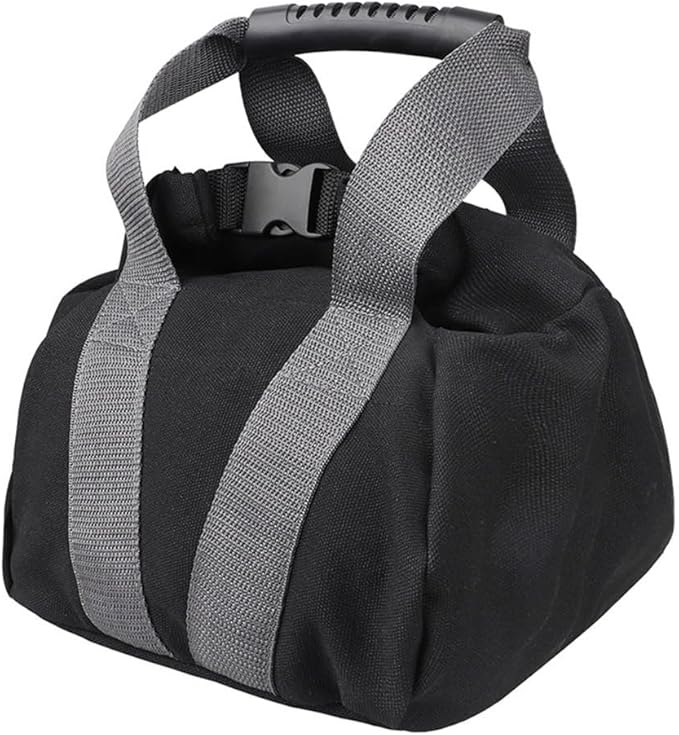 Adjustable Kettlebell Sandbag, Canvas Weight Bag With Handle, Fitness Training Equipment for Home Gym, Yoga, Strength Building, Empty Shell 0-35 Lbs,