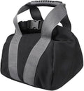 Adjustable Kettlebell Sandbag, Canvas Weight Bag With Handle, Fitness Training Equipment for Home Gym, Yoga, Strength Building, Empty Shell 0-35 Lbs,