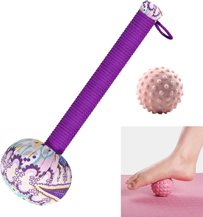 Mugwort Massage Hammer, Massage Tools Back, Shoulder & Body - Handheld Percussion Therapy Tool with US Design Patent, (Purple)