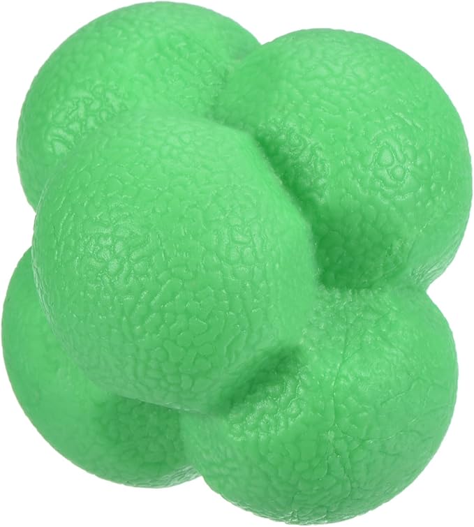 Reaction Ball - TPR High Difficulty Agility Training Ball Apply to Sports Exercise Daily Use (Green)