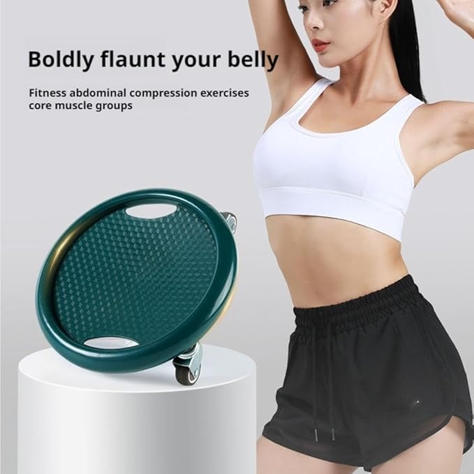 Ab Roller Wheel,Ab Exercise Equipment with Knee Pads,Women's Multifunctional Abdominal Wheel Board,360° Rotating for Core Exercise,Abdominal Strength Training for Full Body Fat Burning Home Gym (C