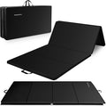 BalanceFrom 10x4 Feet 4-Panel Folding Gymnastics Mat – 2-Inch Thick Pad with Vinyl Surface and Carrying Handles for Tumbling, Yoga, Pilates, Home Workouts, and Martial Arts