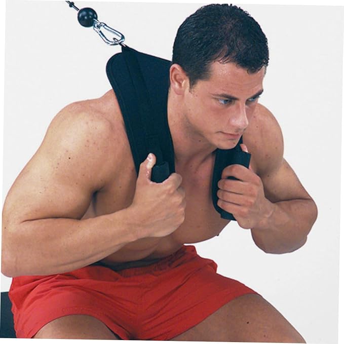 Convenient Shape Abdominal Exercise Strap Fitness Equipment Cable Machine Attachment for Core Strength Training Gym Ergonomic Handle for Comfortable Grip
