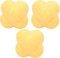 Reaction Ball, Hex Bounce PR Coordination Reflex Exercise Sports Fitness Training Ball 3pcs