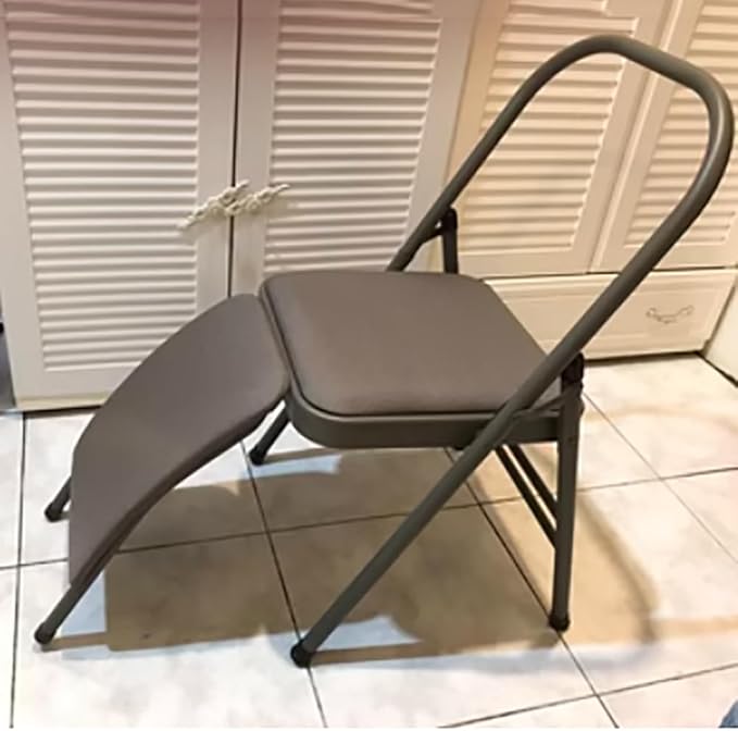 Pilates Yoga Chair,Iyengar Yoga Chair,Yoga Inversion chairyoga Assist Chair,with Lumbar Back Support,Backless Chair Yoga Chair,Black