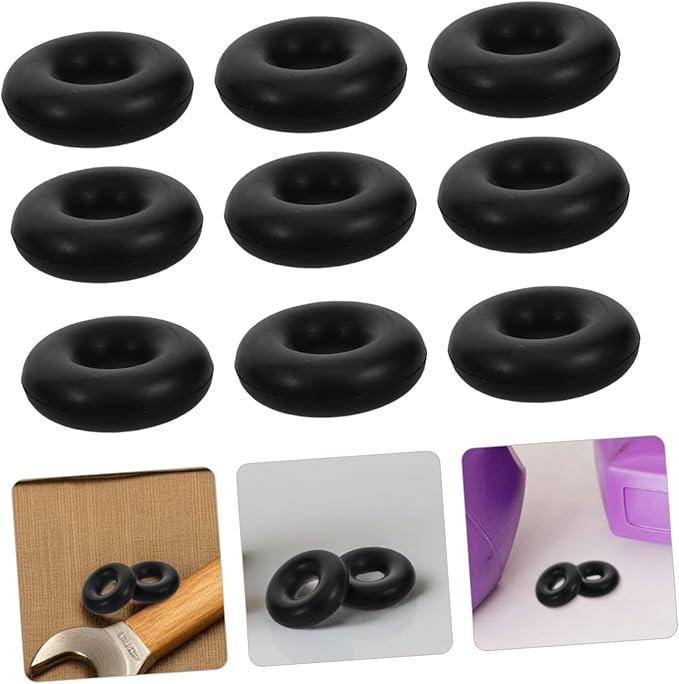 Gym Cable Limit Rings 10-Pack High Elasticity Rubber Stopper for Fitness Equipment Accessories Home Gym Cable Pulley Stopper for Strength Training