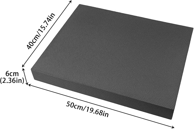 Stability Pad - 50x40cm Soft Thick Stability Mat - Balance Cushion Foam Pads for Exercise | for Women Men Home Gym Floor Yoga Workout Physical Training Stretching