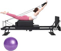 BVCL Pilates Reformer Foldable Pilates Reformer, Adjustable Intensity Pilates Bed, Load Capacity 150kg, Comes with a Square Box