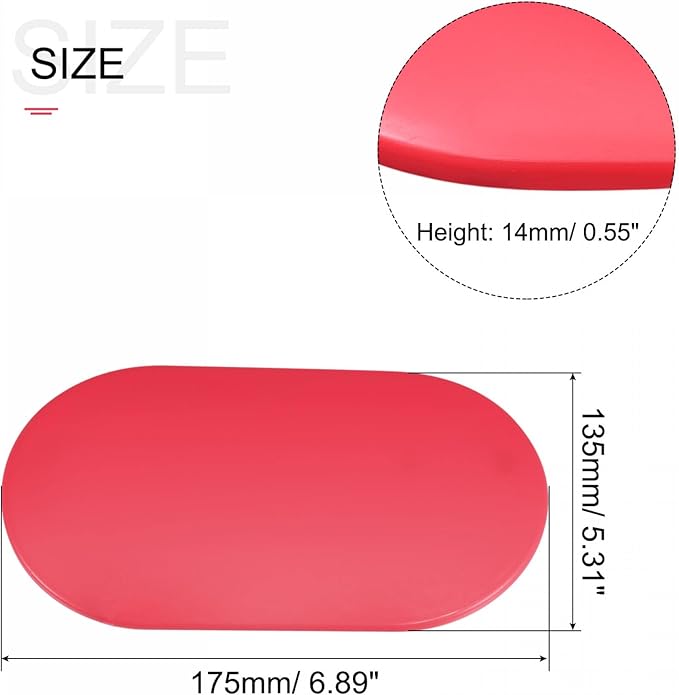 uxcell Exercise Core Sliders, Oval Glider Discs with Feet Covers, Dual Sided Usage in Home Gym for Full Body Workout