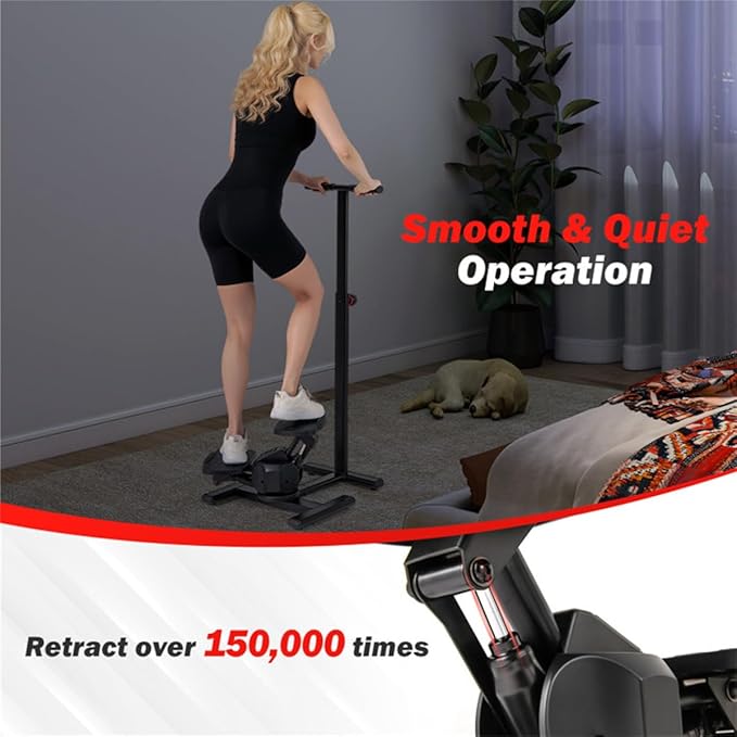Multi-Functional Exercise Stepper with Step & Twist Design – 300 lb Capacity, Non-Slip Pedals & Stable Metal Frame Cardio Step Machine for Home Workouts