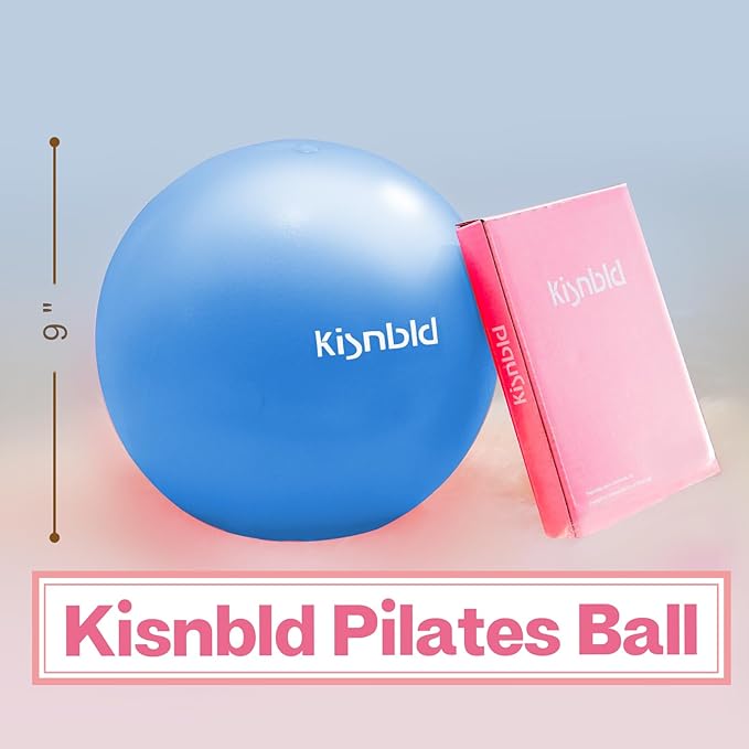 Small Exercise Ball, 9 Inch Mini Pilates Ball, Anti Burst and Slip Resistant Mini Yoga Ball for Stability, Fitness, Physical Therapy, Stretching & Core Strength Workout at Home Gym & Office