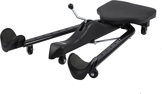 HolaHatha Leg Stretcher Split Machine for Full Split Flexibility Training, Adjustable Stainless Steel Dance Exercise Equipment for Home Gym, Black