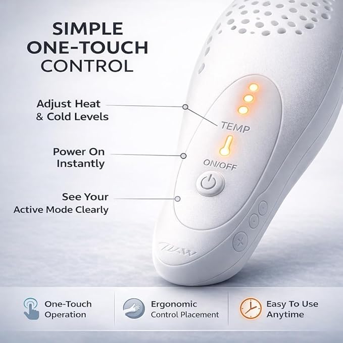 XJAW™ Advanced 3-in-1 TMJ Therapy Device with HEAT & COLD Therapy and Precision Vibration – Professional Jaw Recovery System for TMJ Relief, Masseter Muscle Therapy, Inflammation, Jaw & Neck Tension