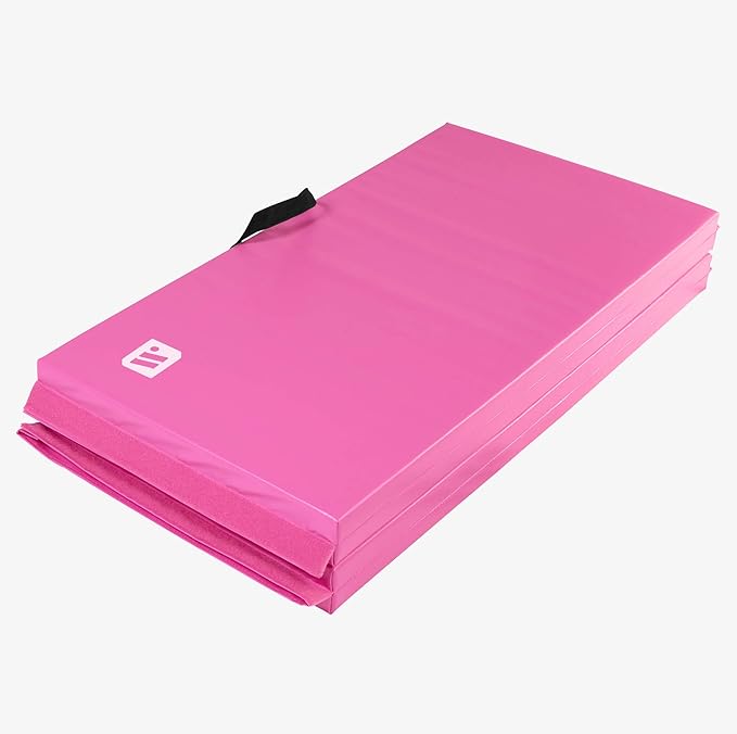 We Sell Mats - 4 ft x 8 ft x 2 in Premium Personal Fitness & Exercise Mat for Home Workout - Lightweight and Folds for Carrying – All Purpose Home Gym Mat – Thick Mat for Yoga, Pilates, Stretches