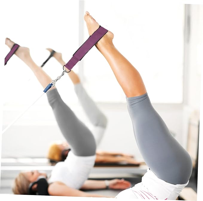 Milisten 2pcs Pilates Straps Fitness Exercise Band Bodybuilding Tension Band Fitness Ropes Pilates Ring
