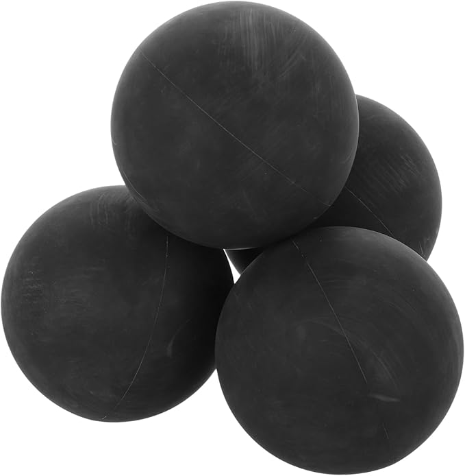 4Pcs High Elastic Rubber Balls for Competition Training Mini Racket Ball for Outdoor Sports for Improving Reaction Skills and Hand Eye Coordination