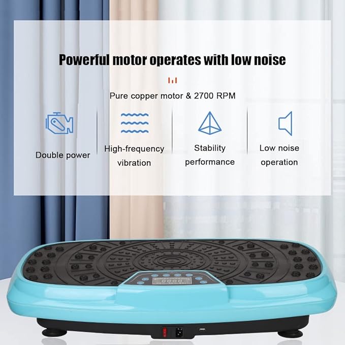 3D Vibration Platform Exercise Machine, Mini Vibration Plate w/Remote Control, 1-99 Level Adjustable Speed, Whole Body Workout Vibration Fitness Platform