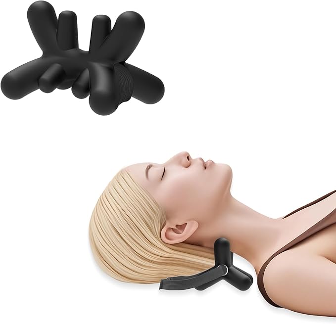 Docemel Occipital Release Tool,Neck Massager and Shoulder Trigger Point Massager for Headache Relief,Deep Tissue Trigger Point Massage Tool with Acupressure Design Targeting Hard-to-Reach Muscles