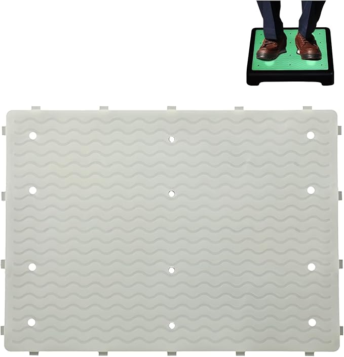 Step Stool Mat, Glow-in-The-Dark Step Riser Mat Portable Indoor Outdoor Non-Slip Step Platform Luminous Mat for Adult Elderly Kids, 1Pc
