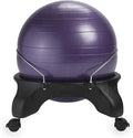 Gaiam Classic Backless Balance Ball Chair – Exercise Stability Yoga Ball Premium Ergonomic Chair for Home and Office Desk with Air Pump, Exercise Guide and Satisfaction Guarantee, Purple
