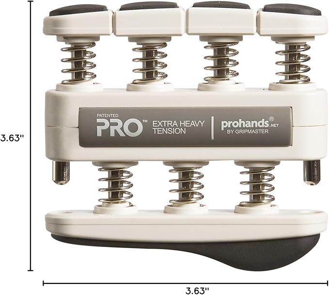 Prohands PRO Hand Exerciser, Finger Exerciser (Hand Grip Strengthener), Spring-Loaded, Finger-Piston System, Isolate and Exercise Each Finger
