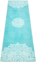 YOGA DESIGN LAB | The Combo Yoga Mat | 2-in-1 Mat+Towel | Eco Luxury | Ideal for Hot Yoga, Power, Bikram, Ashtanga, Sweat | Studio Quality | Includes Carrying Strap!