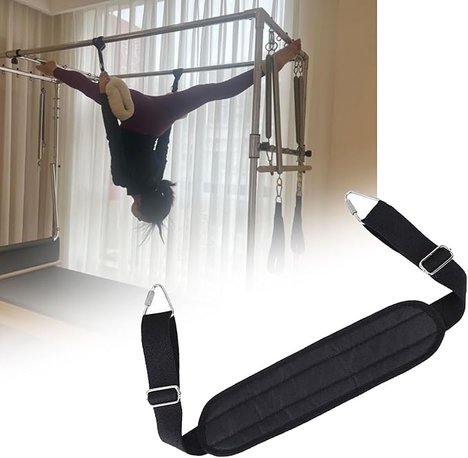High Strengths Foot Strap for Pilates Equipment with Regulable Length Stainless Steel Cotton Blend for Enhances Training