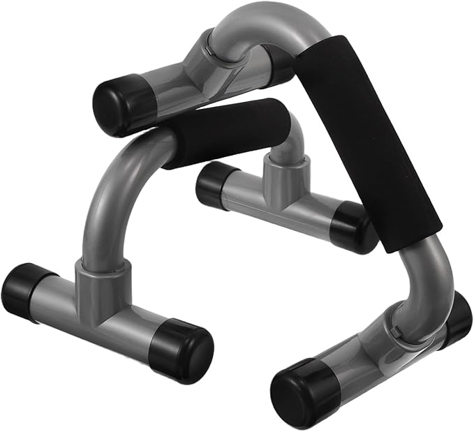 Mikinona H-structure Push up Bars Pair for Chest Muscle Workouts, Parallel Exercise Handles Fitness Equipment, Home Gym Strength Training Pushup Stands for Men and Women