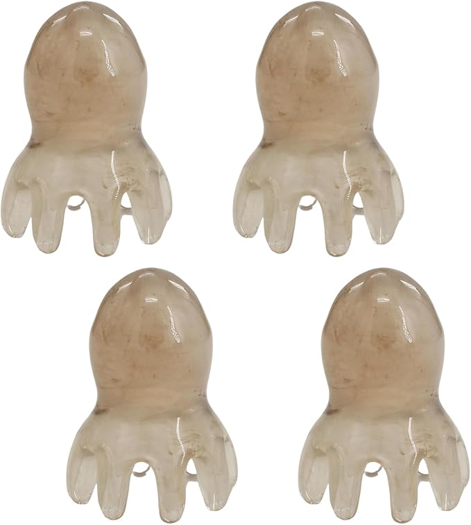 4PCS Scalp Massage Tool, Handheld Octopus Head Massager Scalp, 8 Foot Acupuncture Points for Head and Body Relaxation, Hair Growth