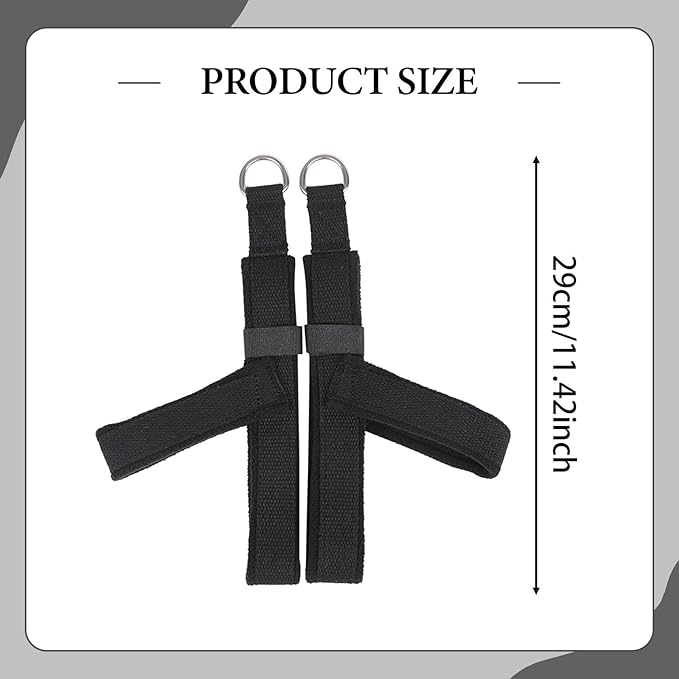 2X Pilates Straps Yoga Straps Strength Training Flexible Core Equipment Reformer Strap Fitness Belts for Studio Adults Gym