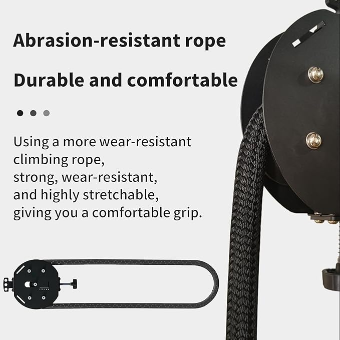 Endless Rope Pull Machine for HIIT & Functional Training - Portable, No Assembly, with 4m Steel-Core Rope. Adjust Tension from 0-20kg for All Fitness Levels