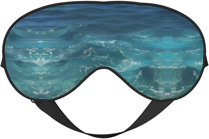 The deep Ocean Head-Mounted Double-Sided Light-Blocking Sleeping Eye mask to Protect Eyes and Relieve Eye Fatigue