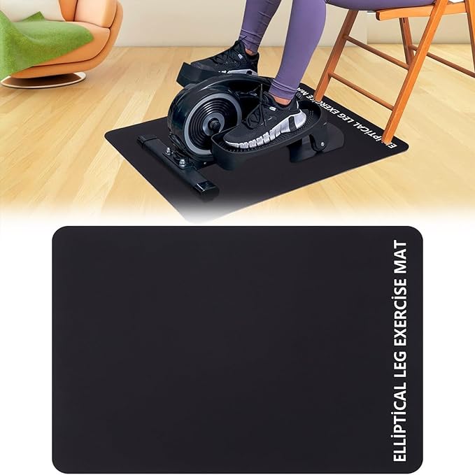Exercise Bike Trainer Mat, Exercise Equipment Protective Floor Mat for Under Stationary Bike, Spin Bike, Fitness Equipment