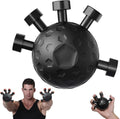 Grip Trainer - Adjustable Finger Grip for Hand and Forearm Strength Development for Musicians, Rock Climbers and Fitness Enthusiasts (Black)