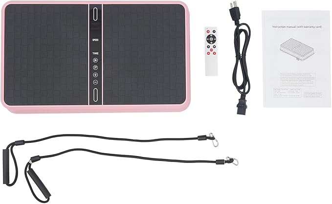 Vibration Plate Exercise Machine, Fitness Platform Exercise Machine, Timed Vibrating Weight Loss Board, 330.69 Lbs Load-Bearing Capacity Stand Shake Board for Homes and Gyms