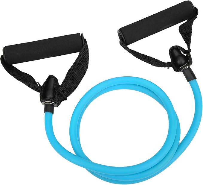 Exercise Bands for Working Out - Latex Pull Cord for Strength Training/Yoga/Pilates | Arm & Back Muscle Exercise Equipment | 150cm Flexible Activity Cord for Men & Women
