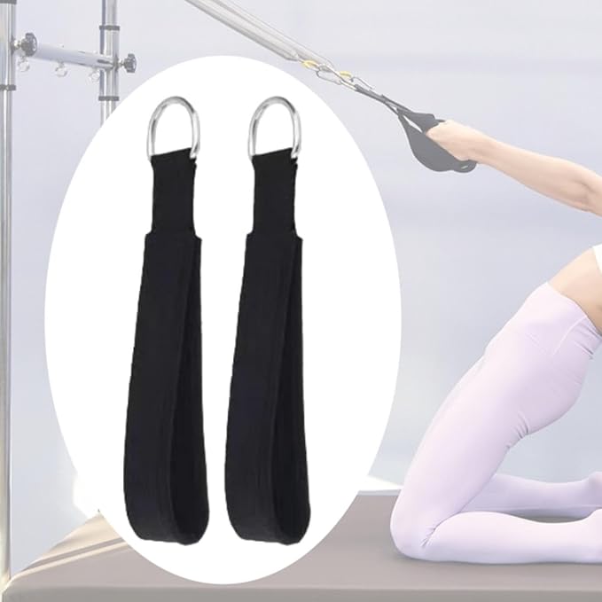2X Pilates Straps D Ring Improve Flexibility Multifunctional Flexible Reformer
