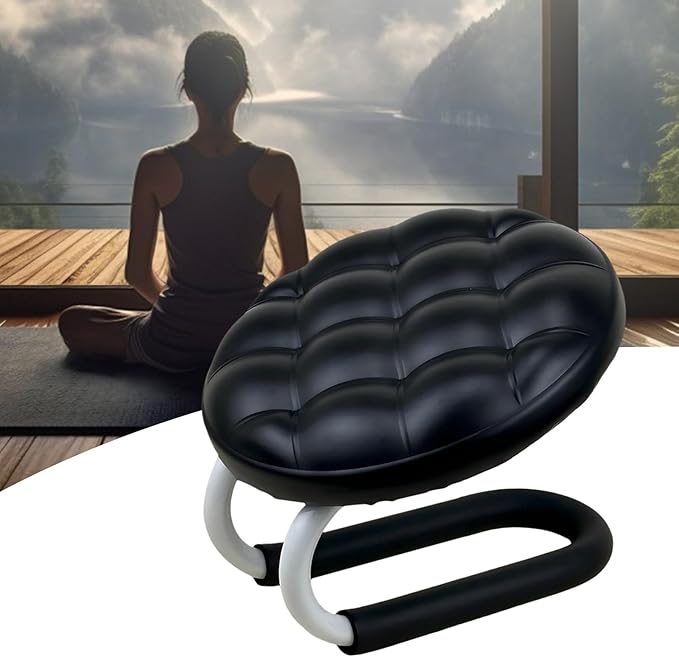 Mindfulness Meditation Stool - Prayer Kneeler Seat, Soft Sturdy Cushion Design, Comfortable Portable Support, Lightweight Easy Carry Function, Excellent Relaxation Tool, Ideal Office Zen Use