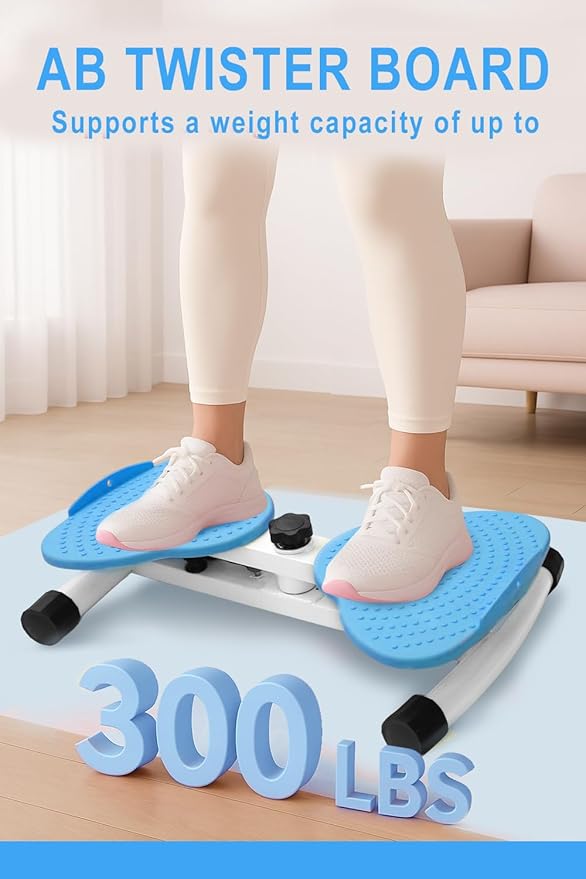 Waist Twister Machine Exercise, Adjustable Waist Twistting Fitness Tool with 300 lbs Weight Capacity, Abs Workout Equipment for Slim Waist and Core Ab Exercise