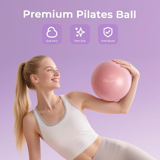 Targeted Training Pilates Kit,Upgraded Pilates Equipment for Women with 14'' Magic Circle, Figure 8 Bands, Pilates Ball & Bands to Firm Core, Thighs, Glutes & Arms at Home - Workout Guide Included