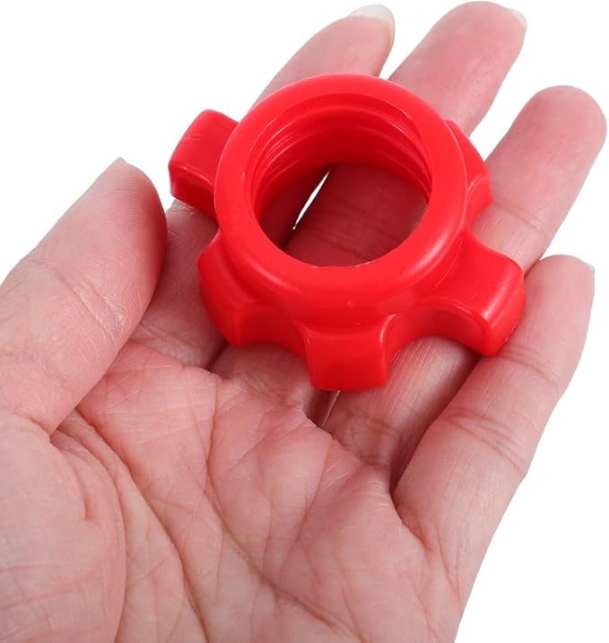 Kisangel Dumbbell Bar Nut Screw Clamp Collars Fitness Equipment Accessories Easy Install Barbell Locking Nut for Weight Training Gym